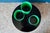 Green Pedestal Table in Green Acrylic Glass, 1980s For Sale - Image 8 of 11