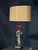 Hollywood Regency 2000s Hollywood Regency Gold Figural Table Lamp With Red Crystals For Sale - Image 3 of 5