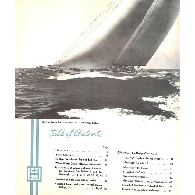 "Yachts by Herreshoff Designers and Builders of Sailing and Power Craft" 1934 For Sale - Image 9 of 12