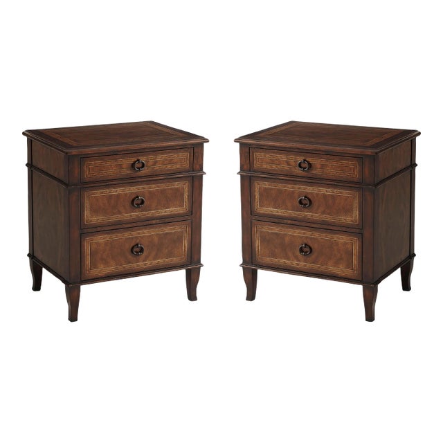 Pair of Italian NeoClassic Nightstands For Sale