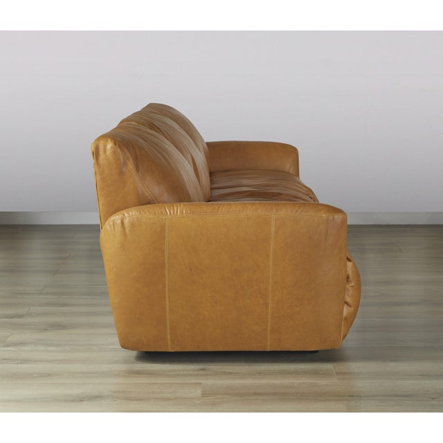 This design is inspired by 70's and 80's vintage leather furniture. The leather is so drapey and the seating is so soft...