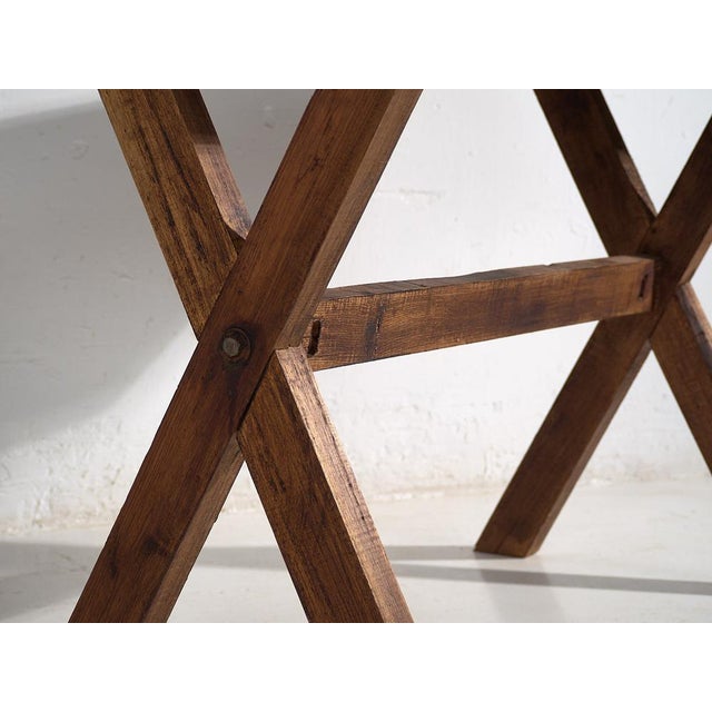 Antique Rustic Wood Table, 1900 For Sale - Image 6 of 14