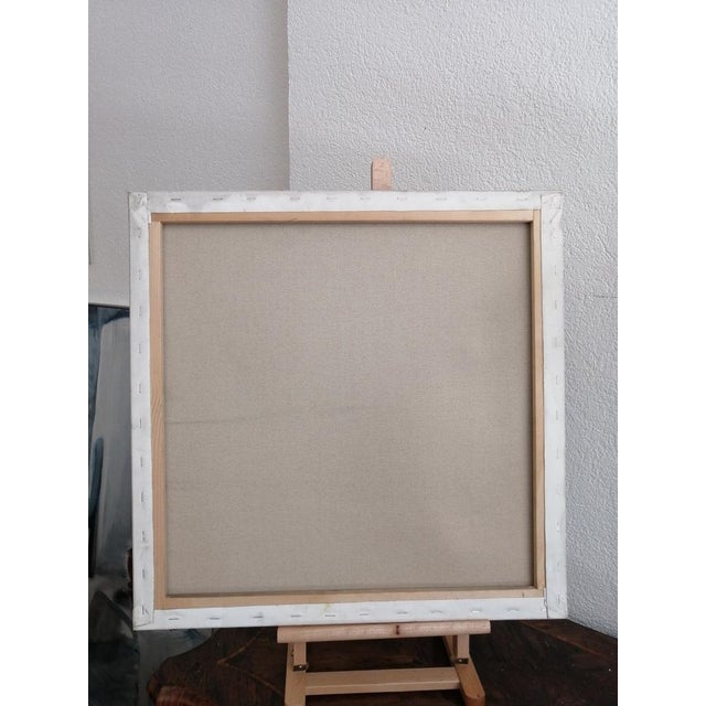 Désiré Sama, Composition Abstraite, 2007, Oil on Canvas, Framed For Sale - Image 4 of 5