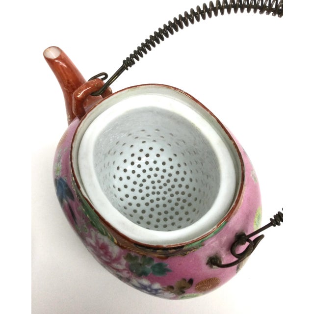 Antique Chinese Porcelain Tea Pot For Sale - Image 9 of 13