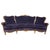 Wood French Baroque Curved Carved Wood and Lilac Velvet Sofa For Sale - Image 7 of 7