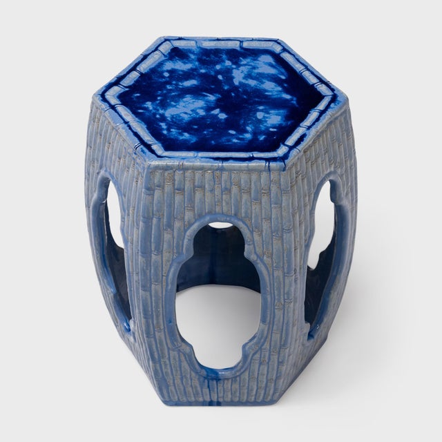 Chinese Chinese Bamboo Pond Garden Stool, C. 1850 For Sale - Image 3 of 6