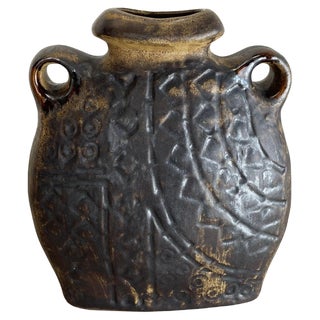 Brutalist Fat Lava Ceramic Vase by Heinz Siery for Carstens Tönnieshof, Germany, 1970s For Sale