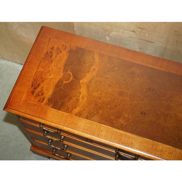 Burr and Burl Walnut Sideboard with Drawers For Sale - Image 9 of 18