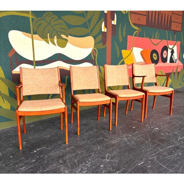 D-Scan Danish Teak D-Scan Dining Chairs For Sale - Image 4 of 10