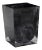 Ducale Bath Accessories Waste Basket in Black/White For Sale