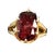 Centering a 4.69 carat natural Burmese ruby, this elegant Mid-Century ring features a cushion-cut stone with rich color...