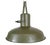 Vintage Army Pendant Lamp in Green Iron, 1960s For Sale