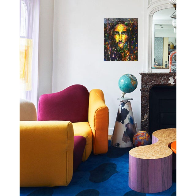 Textile Jesus Christ 13.Original Painting.Iryna Kastsova For Sale - Image 7 of 10