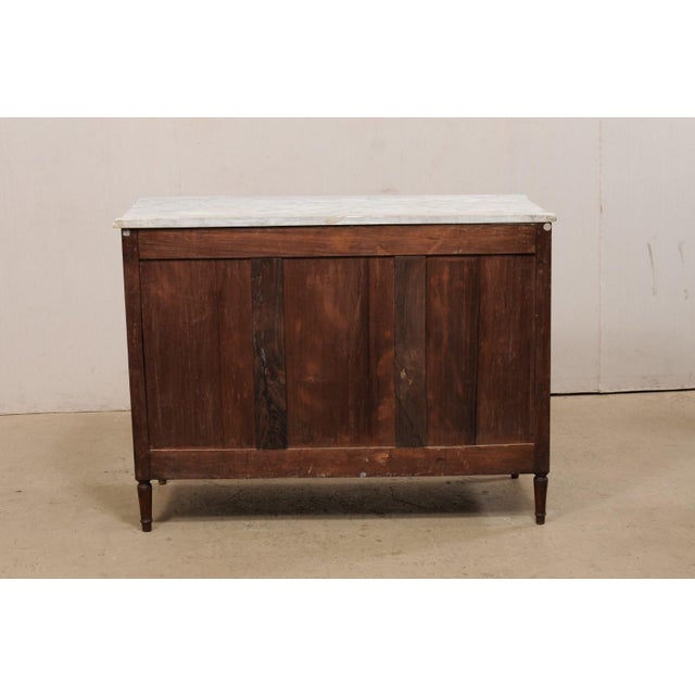French Mahogany Marble Top Cabinet, C. 1820 For Sale - Image 10 of 11