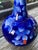 Blue Vintage Fukagawa Arita Cobalt Blue Porcelain Vase With Gilt Leaves For Sale - Image 8 of 9