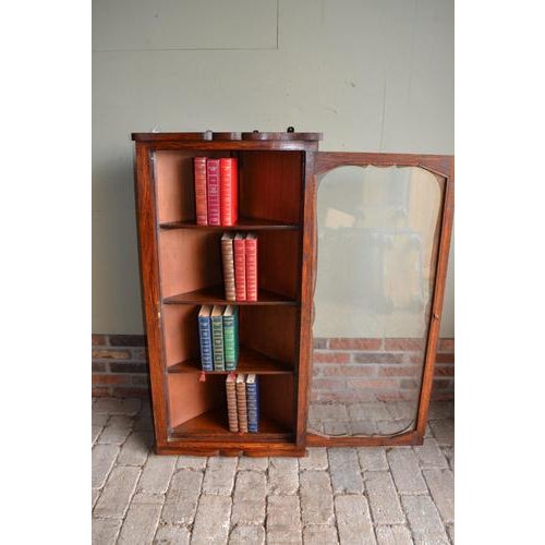 : 19th-century Dutch oak hanging display cabinet, bookcase, china cabinet, or shop cabinet. The height is 107 cm. The...