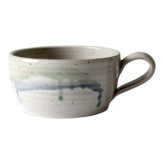 Vintage Studio Pottery Bowl With Sieve For Sale