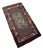 Antique Hand Hooked Floral Wool Rug With Brown Field and Colorful Border For Sale