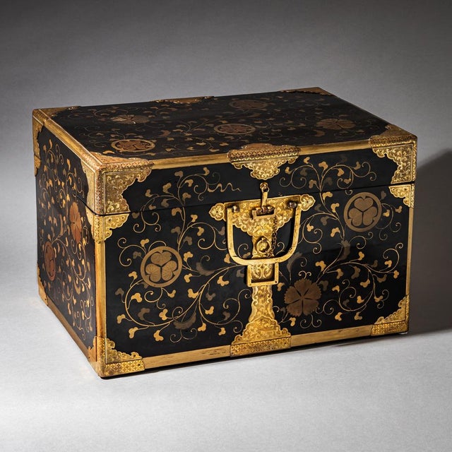 Black Japanese Lacquer Chest For Sale - Image 8 of 11