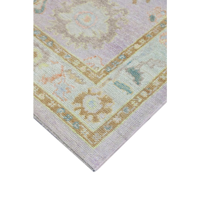 Modern Turkish Oushak Rug 3'2" x 5'4" For Sale In Houston - Image 6 of 10