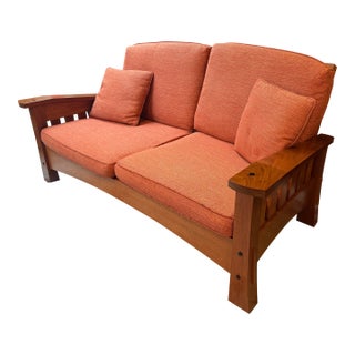 Berkeley Mills Arts & Crafts Loveseat For Sale