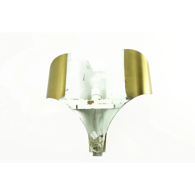 1960s XL French Modernist Signed Maison Bagues Paris Silver & Gilt Tone Formed Wall Sconces - a Pair For Sale In Miami - Image 6 of 11