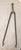 Antique 18th Century Wrought Iron Turned Brass English Fireplace Tongs Tool 4 For Sale - Image 4 of 9