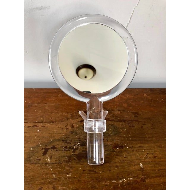 Mid 20th Century Vintage Lucite Hand Mirror For Sale - Image 5 of 5