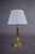 19th Century Ormolu Gilt Bronze Table Lamp with Pleated Shade For Sale - Image 3 of 11