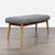 West Elm West Elm Button Tufted Mid-Century Bench For Sale - Image 4 of 9