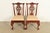 English Baker Furniture Chippendale Carved Mahogany Side Chairs or Dining Chairs, Pair For Sale - Image 3 of 14