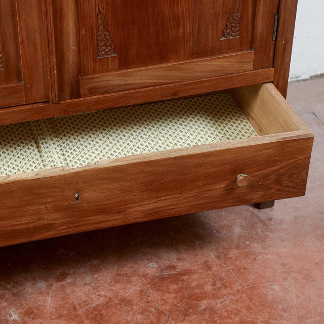 Brown 20th Century Wooden Display Cabinet For Sale - Image 8 of 18
