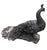 Metal Vintage Cast Iron Peacock Statue - Weathered Architectural Garden Sculpture For Sale - Image 7 of 12