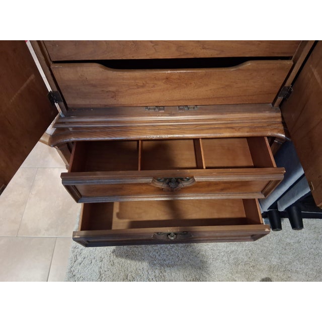Stanley Furniture Vintage Stanley Furniture Armoire For Sale - Image 4 of 7