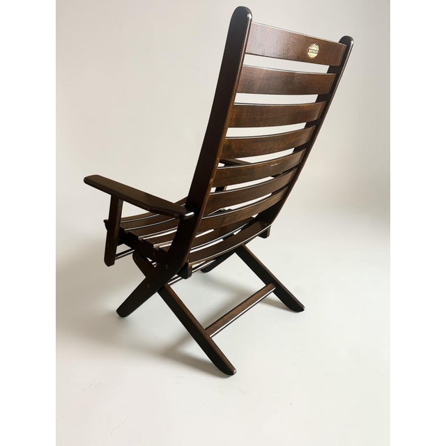 1970s Vintage Mid-Century Garden Furniture Set in Wood by Mesch, 1975, Set of 7 For Sale - Image 5 of 18