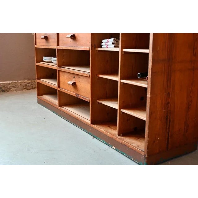 Beige Large Industrial Style Chest of Drawers with Workshop Locker, 1930s For Sale - Image 8 of 18