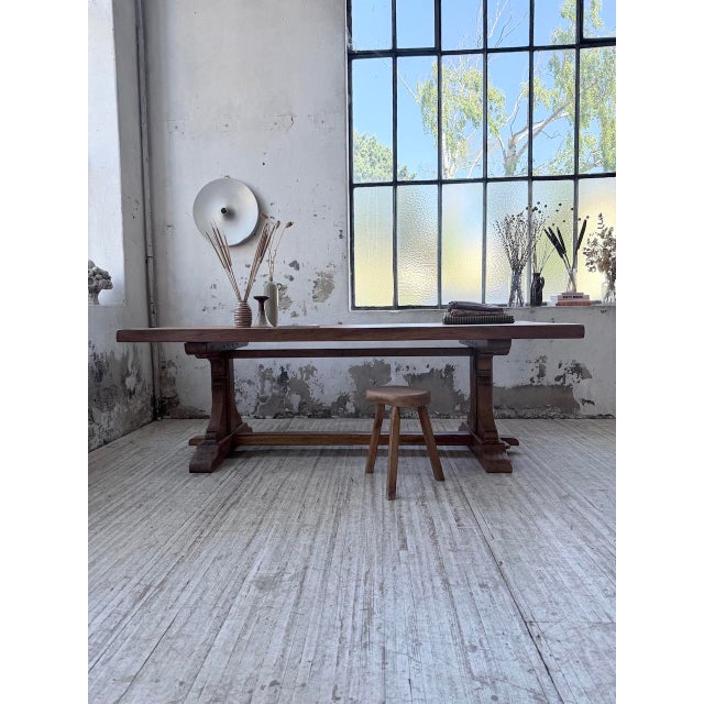 Monastery Table in Oak, 1950s For Sale - Image 4 of 18
