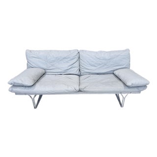 1984 Ikea “Moment” Sofa by Niels Gammelgaard – Postmodern Steel Frame For Sale