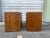 Wood Pair of 70's Watterfall Rattan Nightstands Manner of Gabriella Crespi - A Pair For Sale - Image 7 of 9