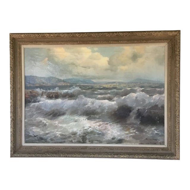 Alexander D’Zigurski Coastal Seascape Painting For Sale