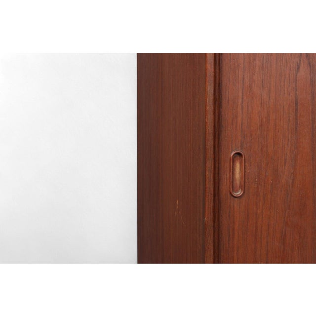 1950s Danish Modern High Sideboard / Bar in Teak For Sale In San Francisco - Image 6 of 8