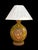 1960s Mid-Century Ceramic Table Lamp With Embossed Floral Medallions For Sale - Image 5 of 7