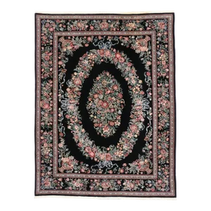 Vintage Chinese Floral Rug - 09'02 x 12'00