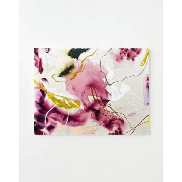 Original. Ink + acrylic + latex + lead on raw canvas. 30x40 inches. "It takes enormous trust and courage to allow yourself...