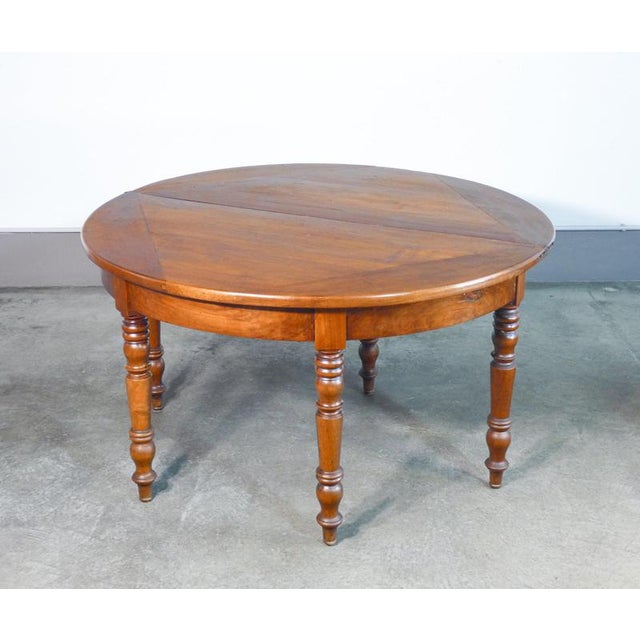 Half-Moon Opening Console Table in Walnut, 1800 For Sale - Image 11 of 18