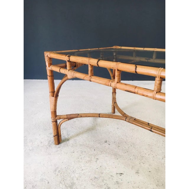 Mid-Century Chippendale Bamboo Dining Table, Italy, 1960s For Sale - Image 14 of 18