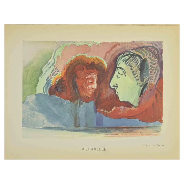 After Odilon Redon, Dante's Vision, Lithograph, 1923 For Sale