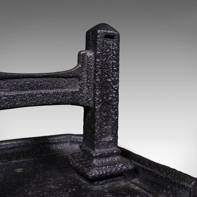 Metal Antique Boot Scraper & Pull, English Cast Iron, Entrance Shoe Cleaner, Victorian For Sale - Image 7 of 11