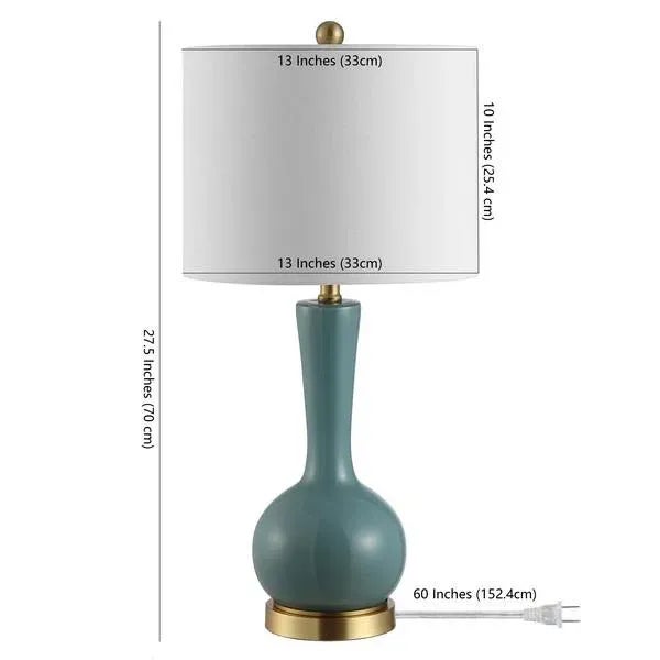 Not Yet Made - Made To Order Safavieh Gaetna Glass Table Lamp - Blue For Sale - Image 5 of 7