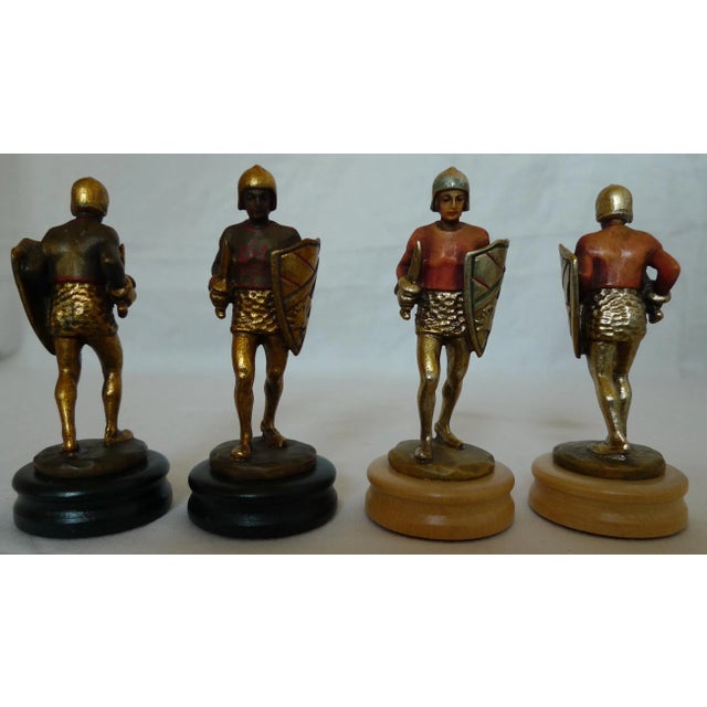 Mid 20th Century 18 Karat Gold Gilt Anri Montsalvat Chess Set For Sale - Image 12 of 13